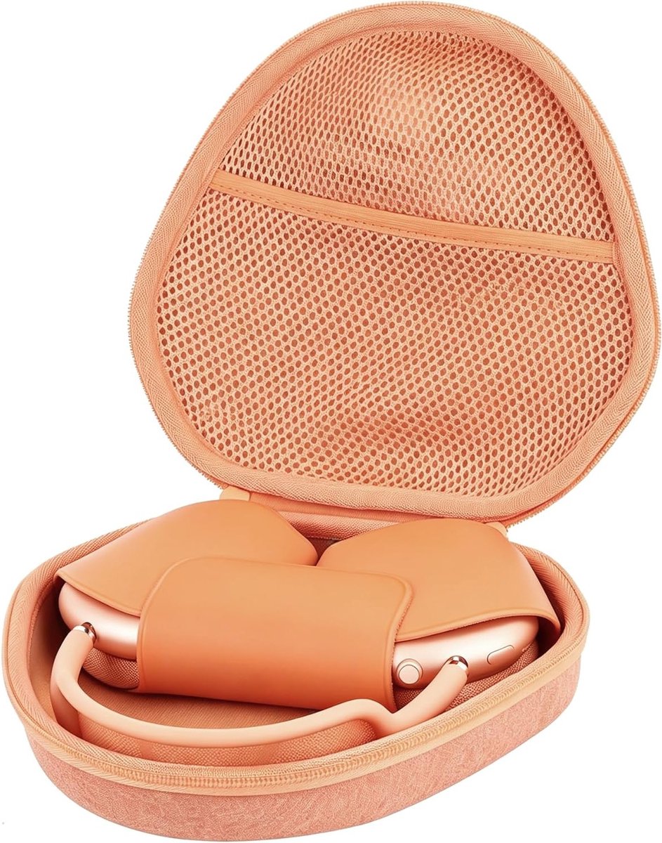 Harde hoes voor Apple AirPods Max over-ear hoofdtelefoon - Bescherming, Stijl en Duurzaamheid in Oranje