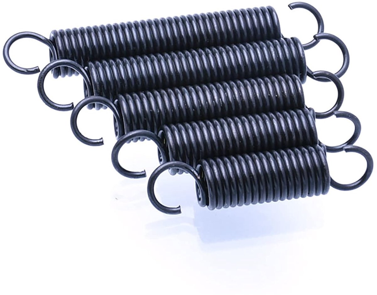 Trekveren Set - Dubbele Haakveren - Apparaten Repareren - Roestvrij Verenstaal - 0.9x9x(25-60)mm - Zilverkleurig