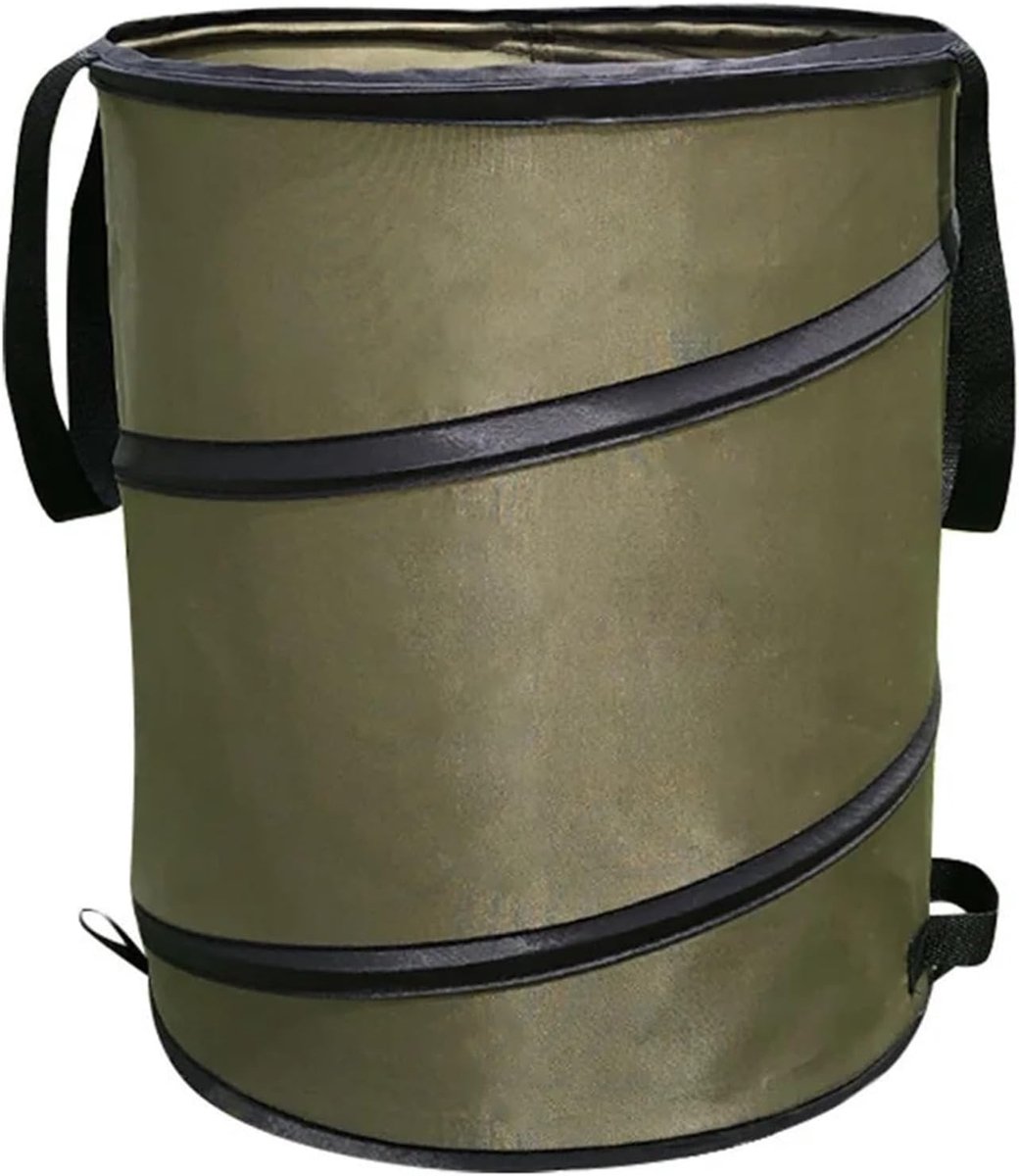 Tuin Vuilniszak - Afval Opbergzak - Tuinafval Verzamelen - Robuust Materiaal - 70 cm Hoog - Bruin