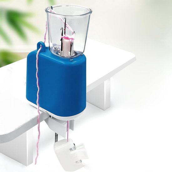 Elektrische vlechtmachine - Sieraden maken - Armbanden weven - Automatische rotatie - 145 x 11 cm - Blauw — afbeelding 3