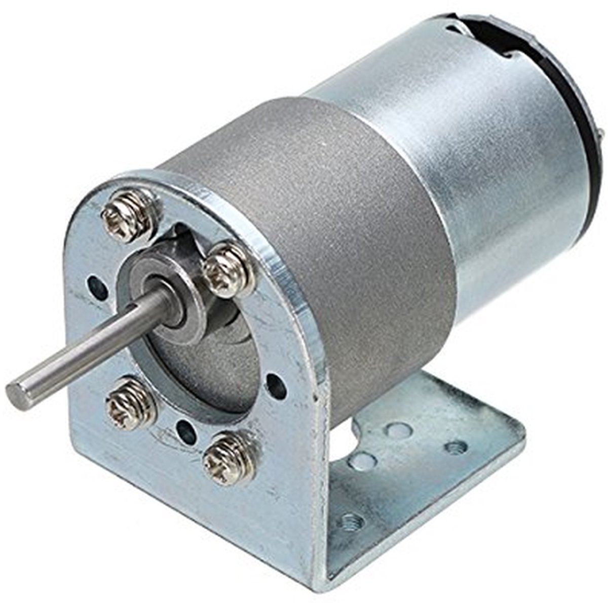 DC Motor - Encoder Motor - Hobby Projecten - Met Montagebeugel - 12 V 200 RPM - Zilver