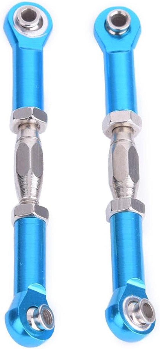 RC Upgrade Set - Trekstang Onderdelen - RC Auto Tunen - Verstelbare Lengte - 2 Stuks - Blauw