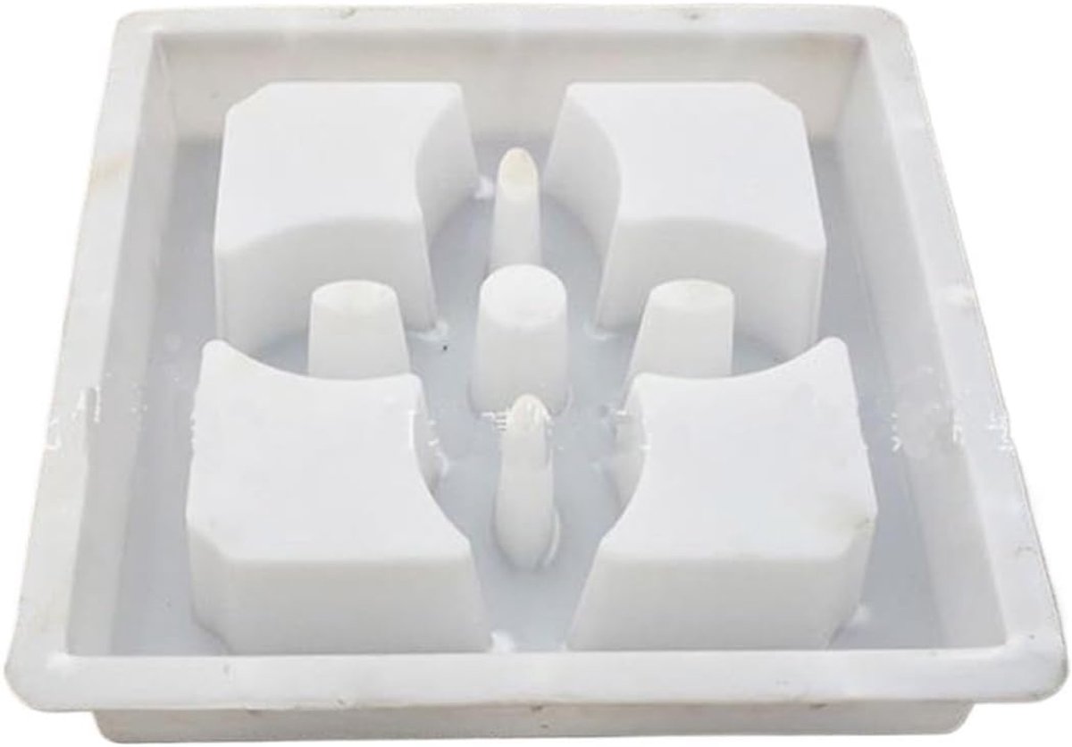 Betonmal Vorm - Tuinpad Mallen - Decoratief Pad Maken - Herbruikbaar Plastic - 30 x 30 cm - Wit