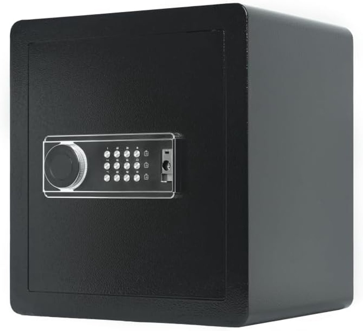 Elektronische Kluis van Koudgewalst Staal - Grote Brandkast met Cijferslot & Sleutels - Inhoud 51 Liter (1.8 CFT) - Inbraakveilige Safe voor Laptop, Documenten en Geld - Voor Thuis en Kantoor - Zwart
