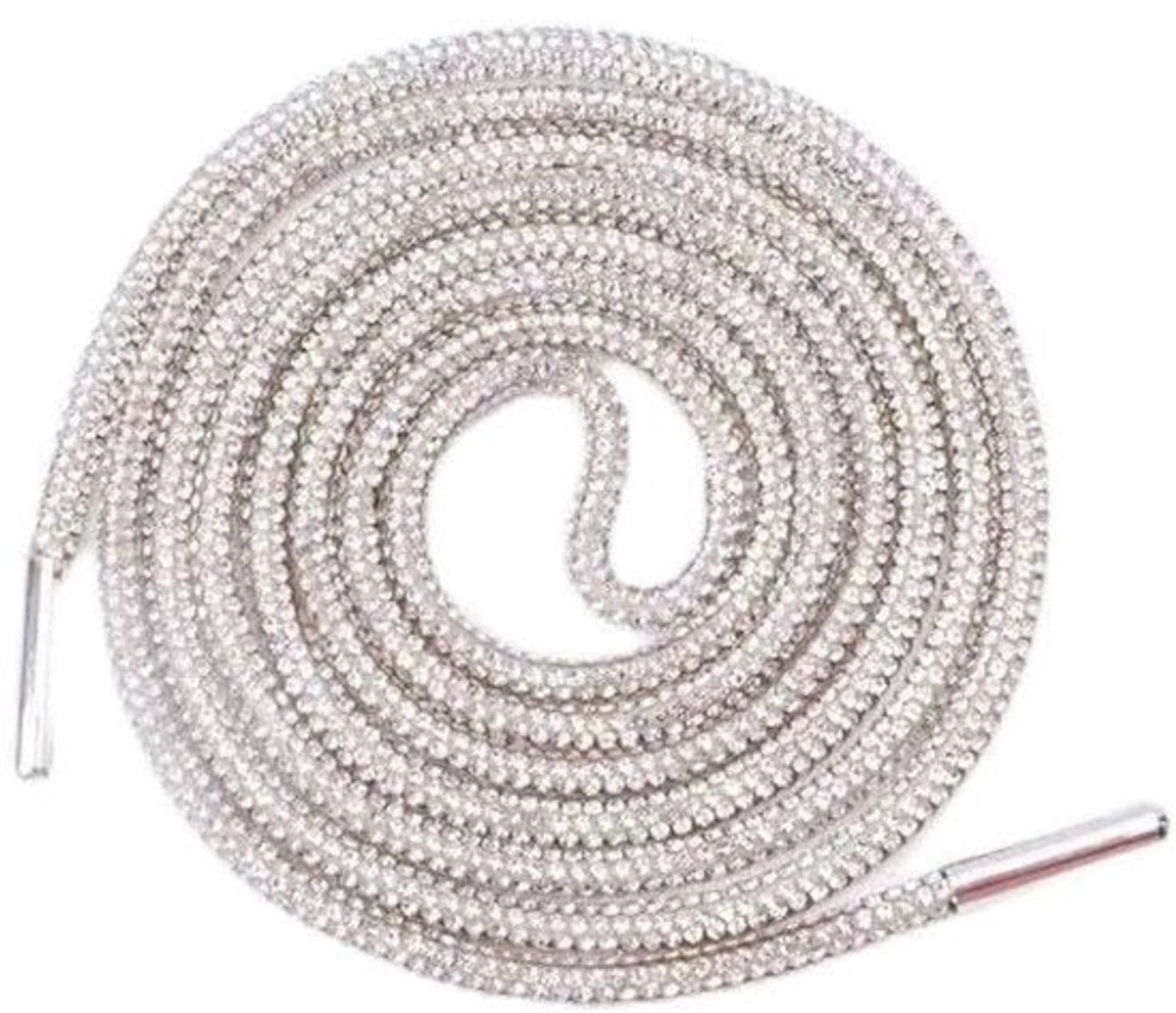 Glinsterende veters Allecto - 160 cm Glitter Strass