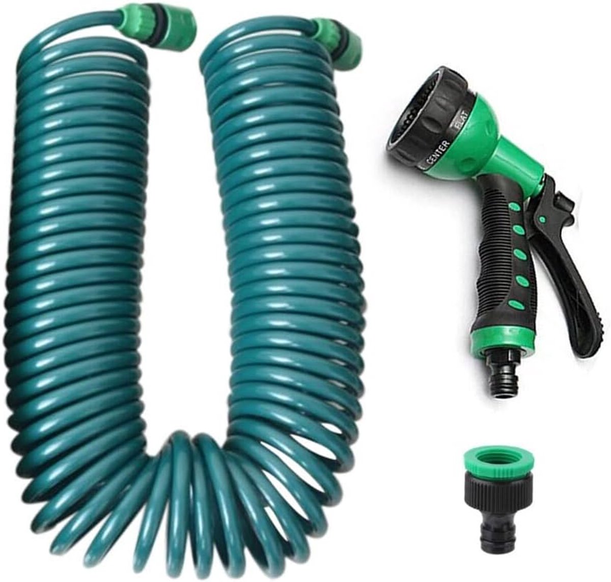 Tuinslang Kit - Waterslang Intrekbaar - Planten Water Geven - 7 Sproei Functies - 15 Meter - Kit