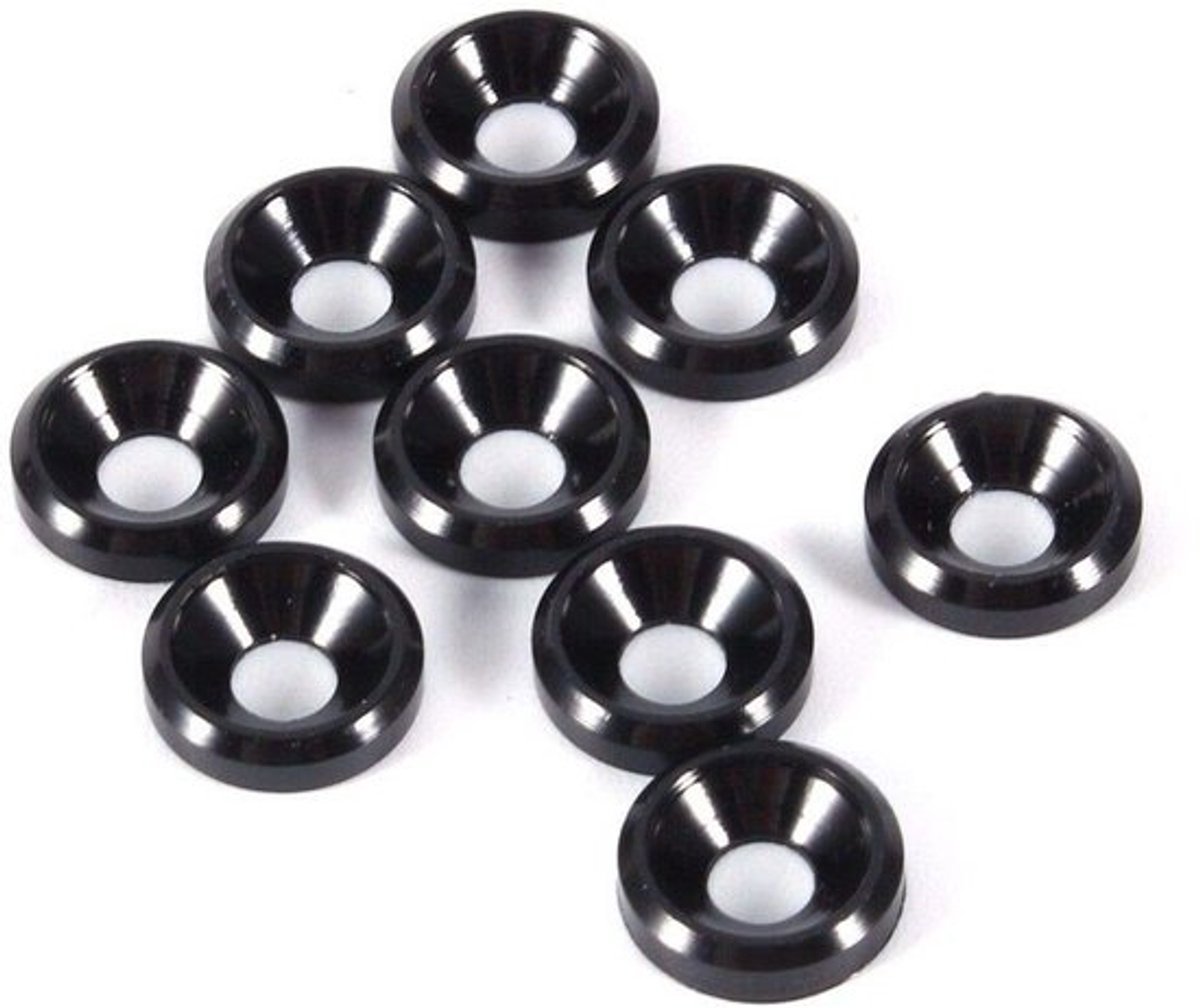 Shopcentral - Countersunk Washer - M5 - Aluminium - Zwart - Bumper Washer - 10