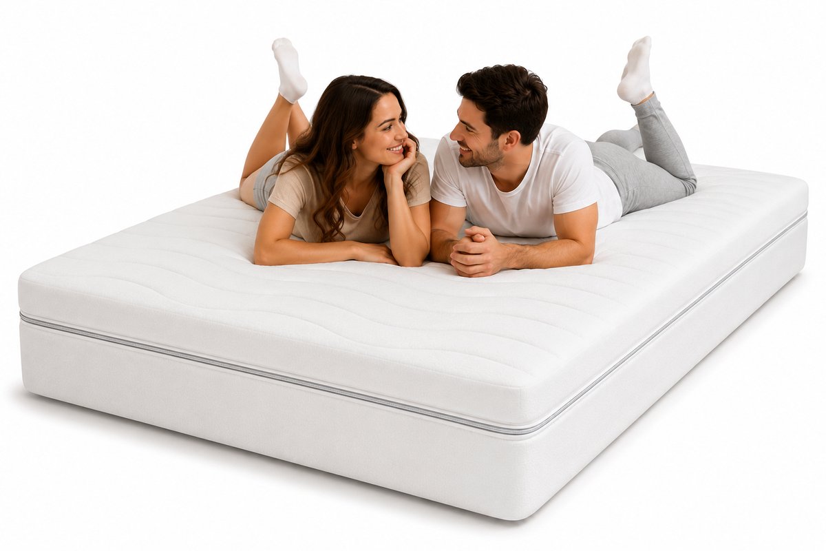 AMAY HOME SG40 COMFORTSCHUIM MATRAS 140X200 – PREMIUM KWALITEIT – STEVIG – 20 CM – LUXE 3-ZIJDIG AFRITSBARE KATOENEN TIJK