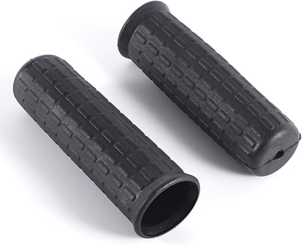 Kruiwagen Handvatten - Rubberen Grepen - Materiaal Transport - Antislip Schokabsorptie - 122 x 30mm - Zwart