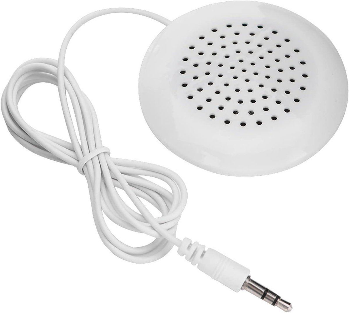 Onderkussen Speaker - Mini Geluid - Rustig Slapen - Niet Storend Geluid - 9 x 6 cm - Wit