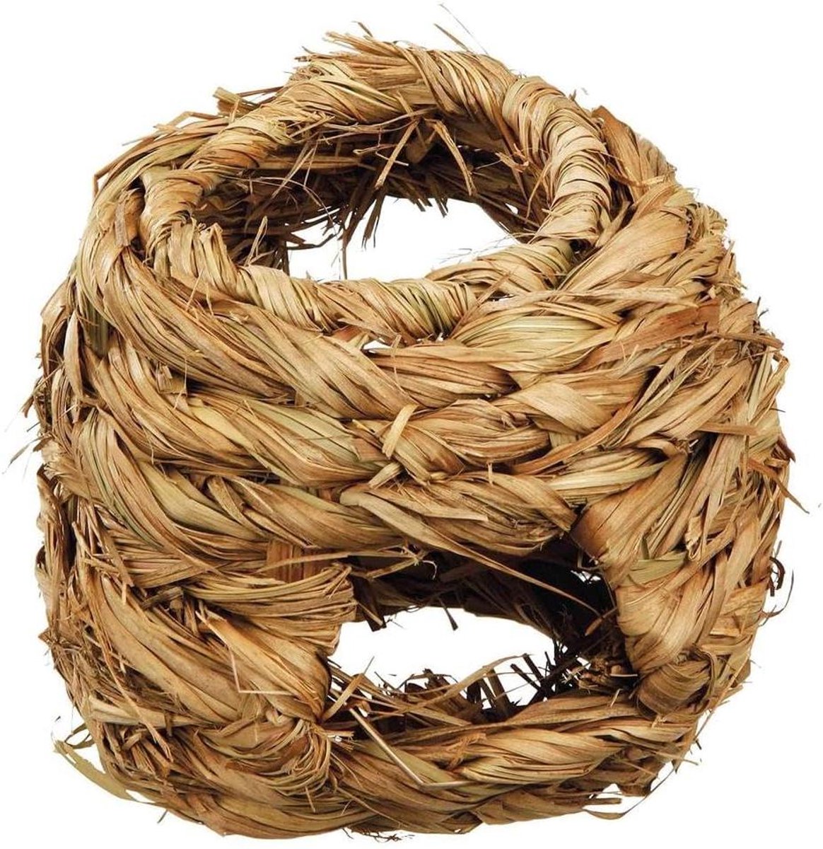 Grasnest Kleindieren - Natuurlijk Nest - Spelen en Rusten - 100% Natuurlijk Materiaal - Doorsnede 16 cm - Groen