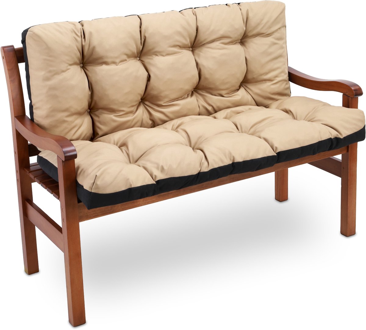 Tuinbankkussen Buiten 180x100 cm voor Tuinbank Hollywoodschommel & Zitbank - Bankkussen Zitkussen Tuinkussen Tuinmeubelkussen Comfortabel Zacht Binnen en Buiten Beige