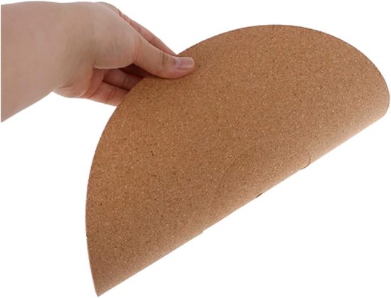 Platenmat - Slipmat Kurk - Platen Spelen - Anti Statisch - 30cm Diameter - Bruin — afbeelding 5