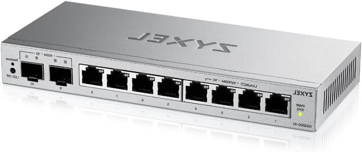 Ethernet Switch - Netwerk Switch Gigabit Switch - Netwerk Uitbreiden - Web-Managed - 8 Poorten - Zwart