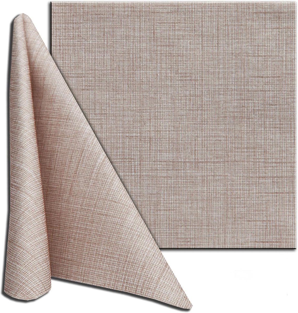 Servetten 40 x 40 van CACAO-vlies, 200 stuks, servetten, duurzaam, absorberend, lijkt op stof, ideaal voor horeca, biologisch afbreekbaar
