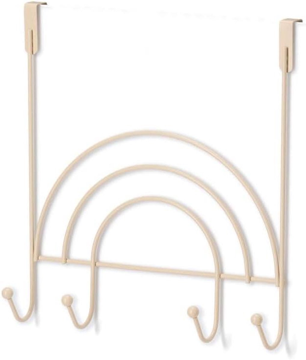 Deurhanger met Haken - Opberghanger Kapstok - Orde Scheppen - Regenboog Design - 30 x 33 c