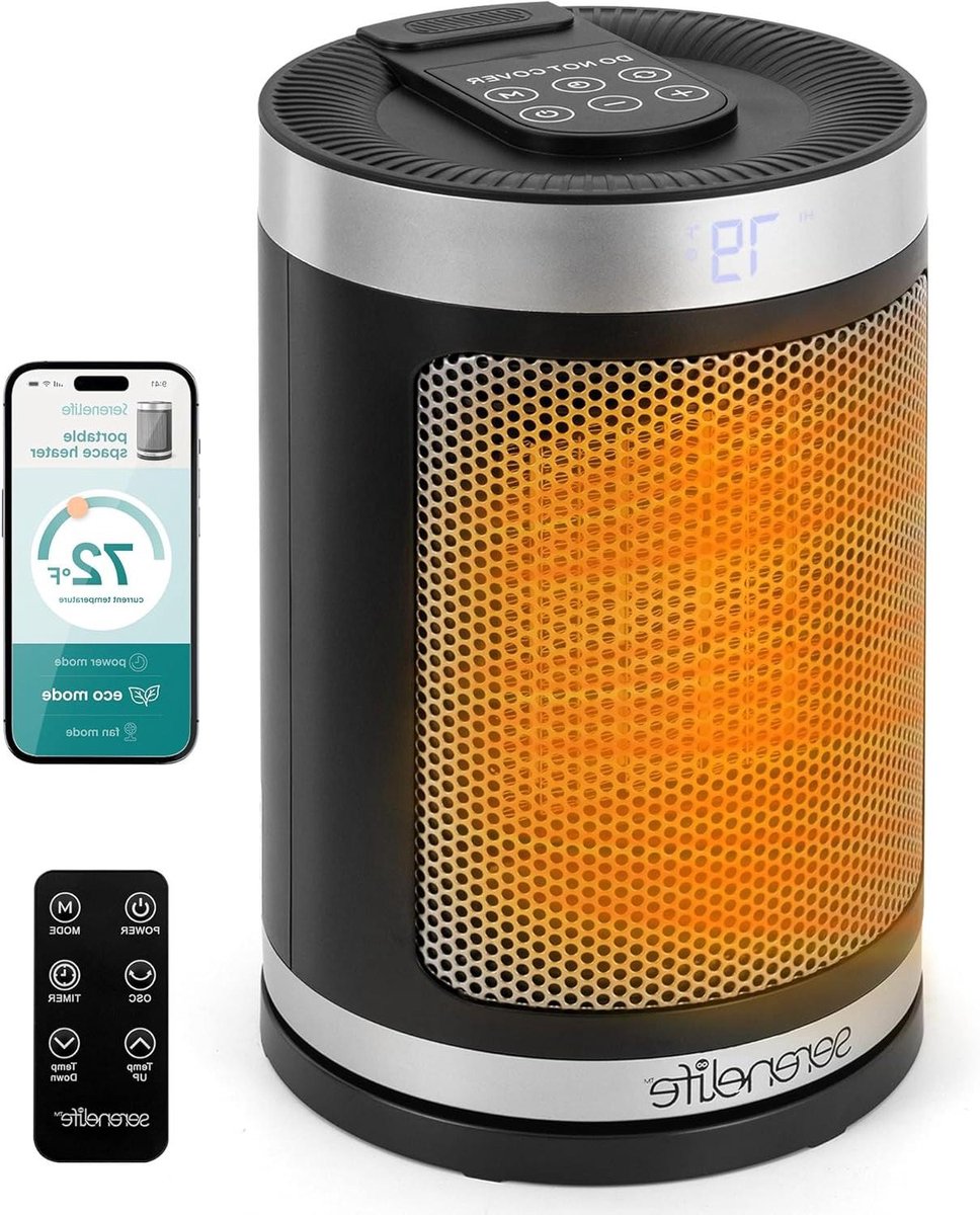 Draagbare Ruimteverwarmer - Elektrische Verwarming - Snel Ruimte Verwarmen - Met Thermosta