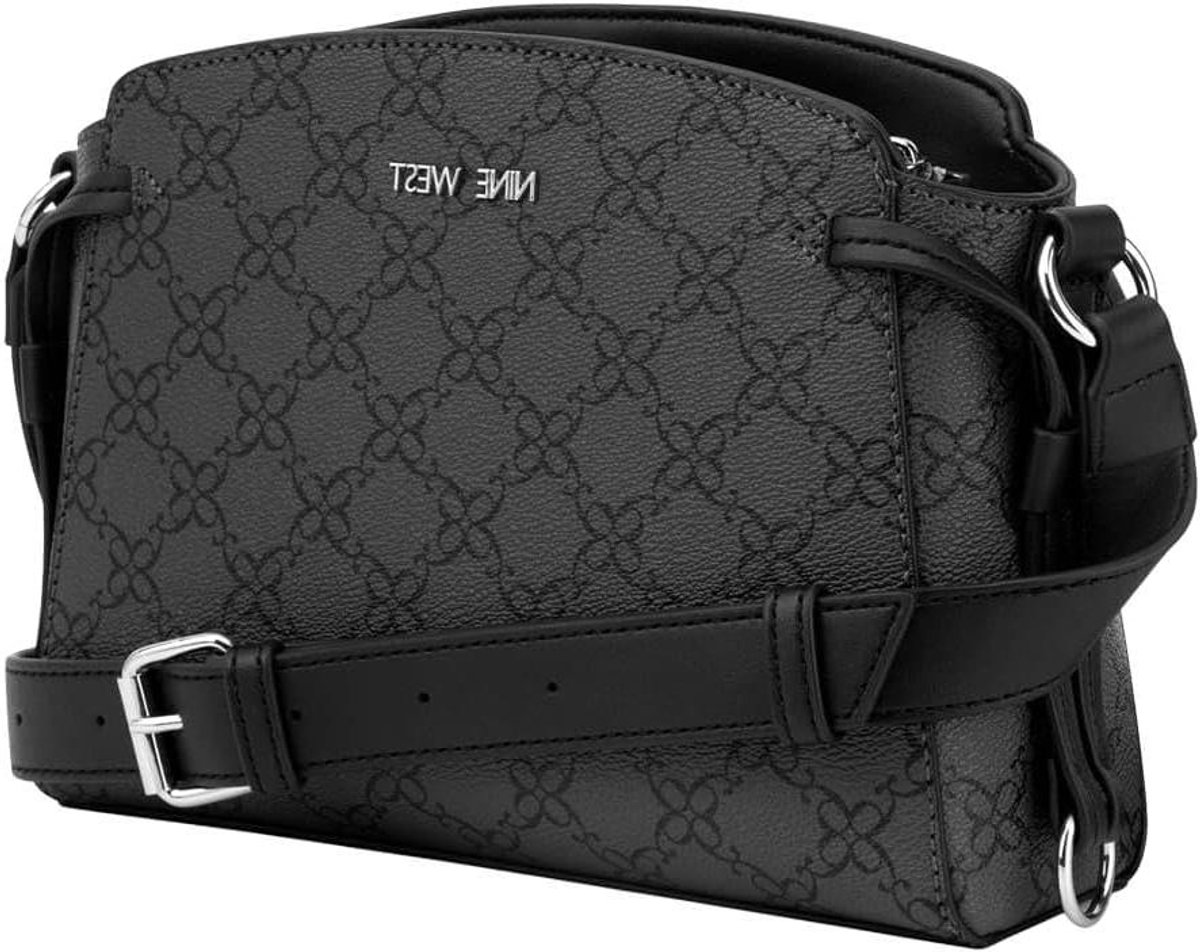 Mini Crossbody Tas - Schoudertas Sling - Dagelijks Gebruik - Logo Print - 26 x 8 x 10 cm - Zwart