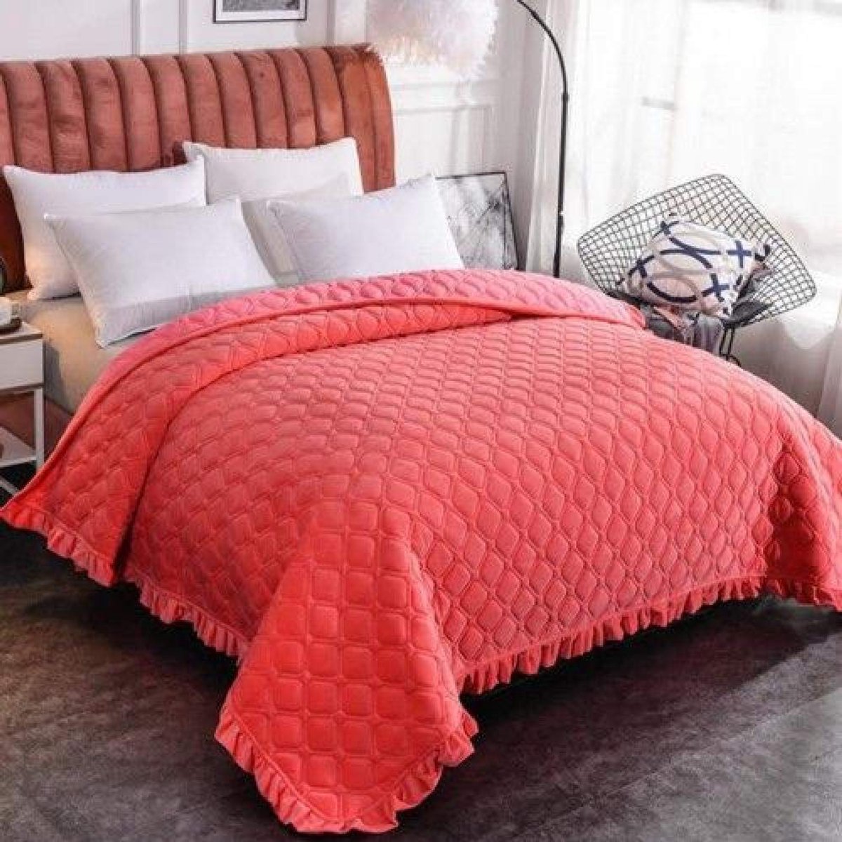fleece werpdekens Reisformaat - Superzachte donzige warme stevige bedspreien voor bank Microfiber deken -poeder_150 * 200 cm