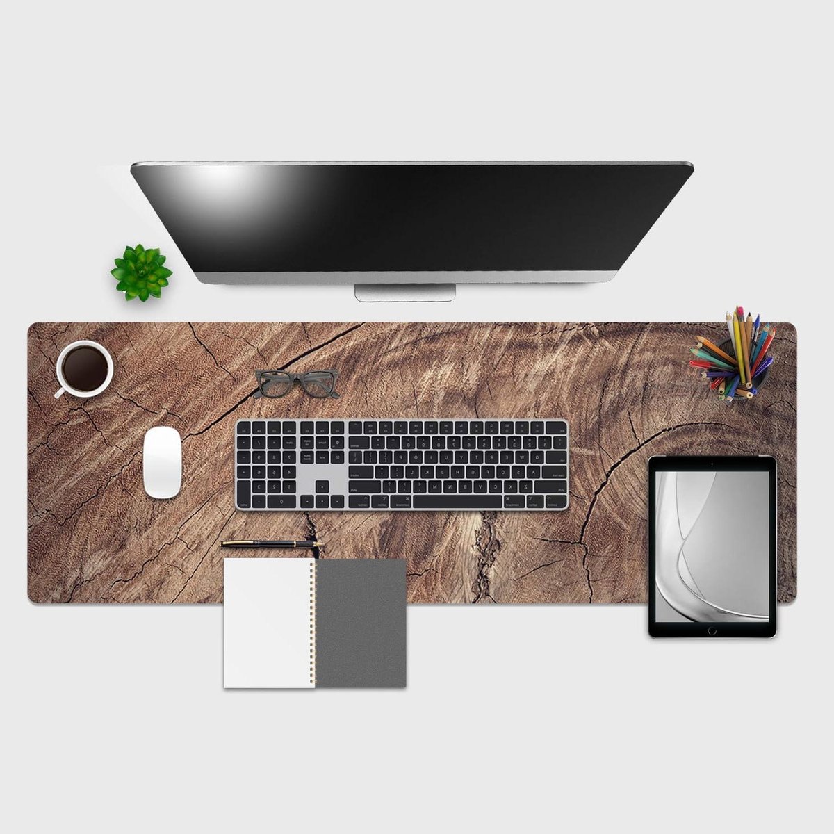 Bureau Onderlegger - Bureau Mat - Bureau Beschermen - Anti-slip en Krasbestendig - 120x40 cm - Hout