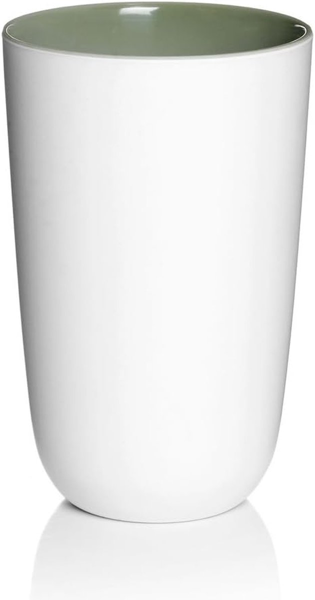 Koffiemok - Cappuccinokop Mok - Koffiepauze Genieten - Mat Wit Met Kleur - 400 ml - Wit