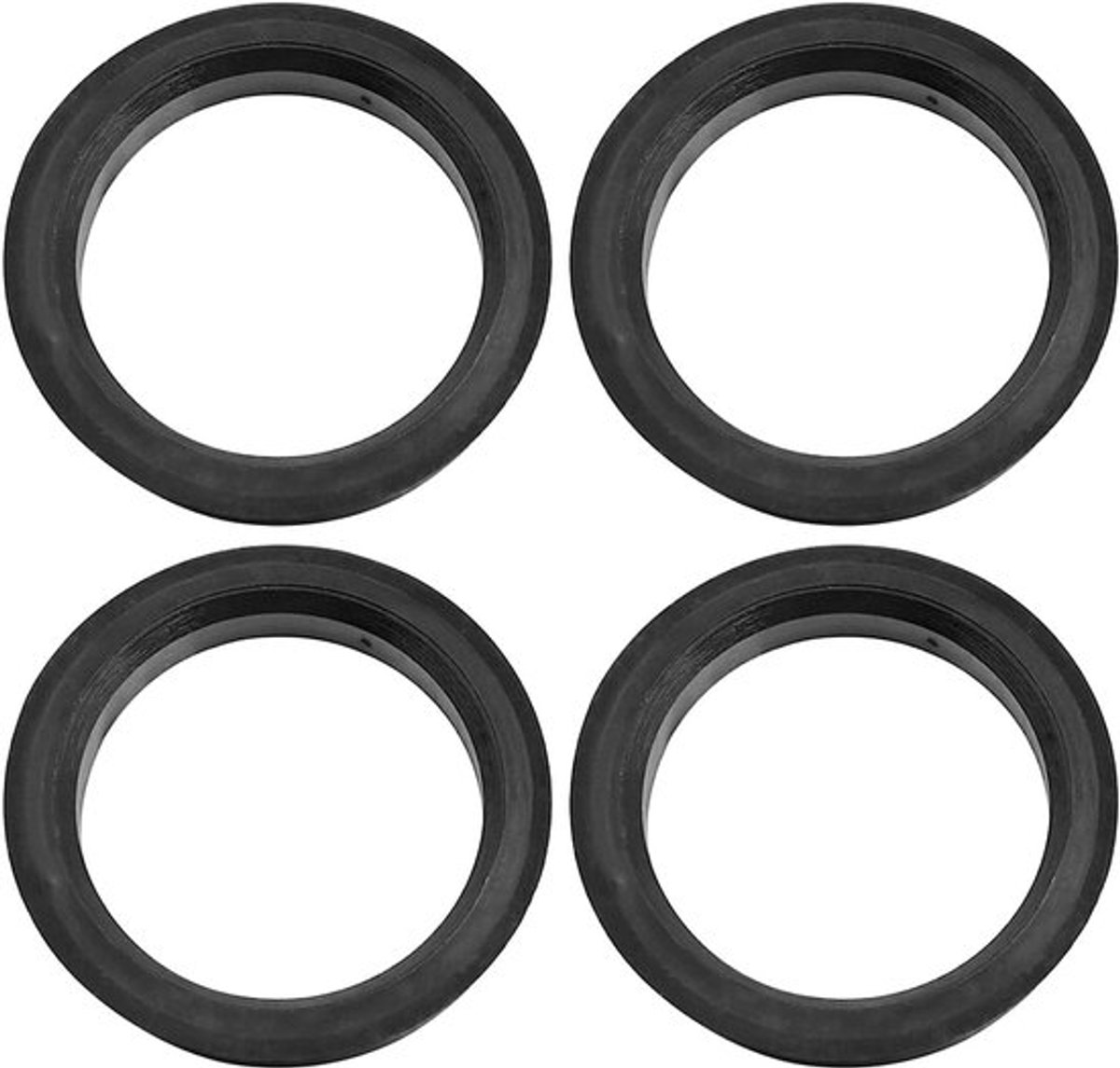 Vt products - Auto Hub Centric Ringen - 4 stuks - Zwart Plastic