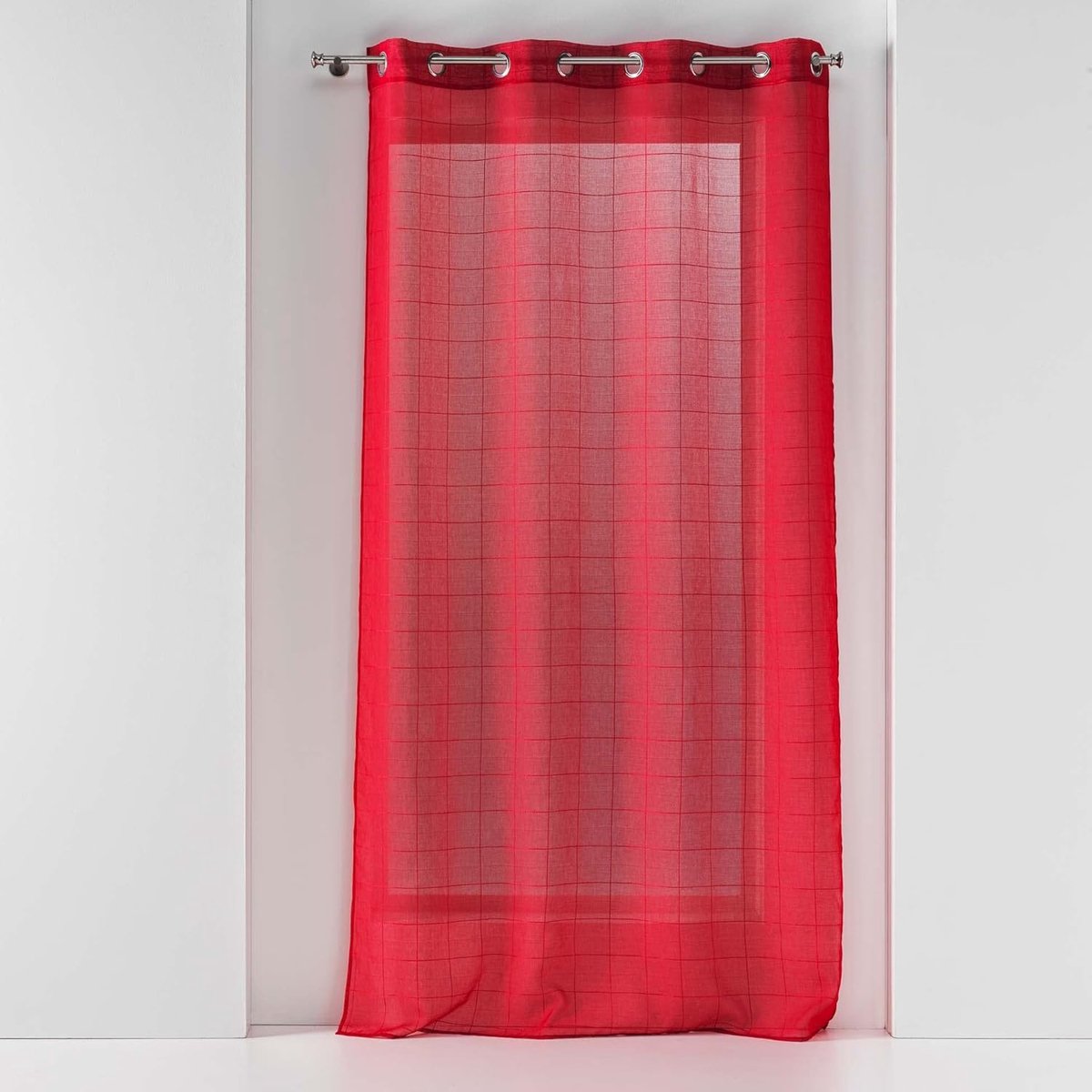 douceur d'intérieur, Gordijn met ogen, 140 x 240 cm, gezandstraald, Eulalie Red