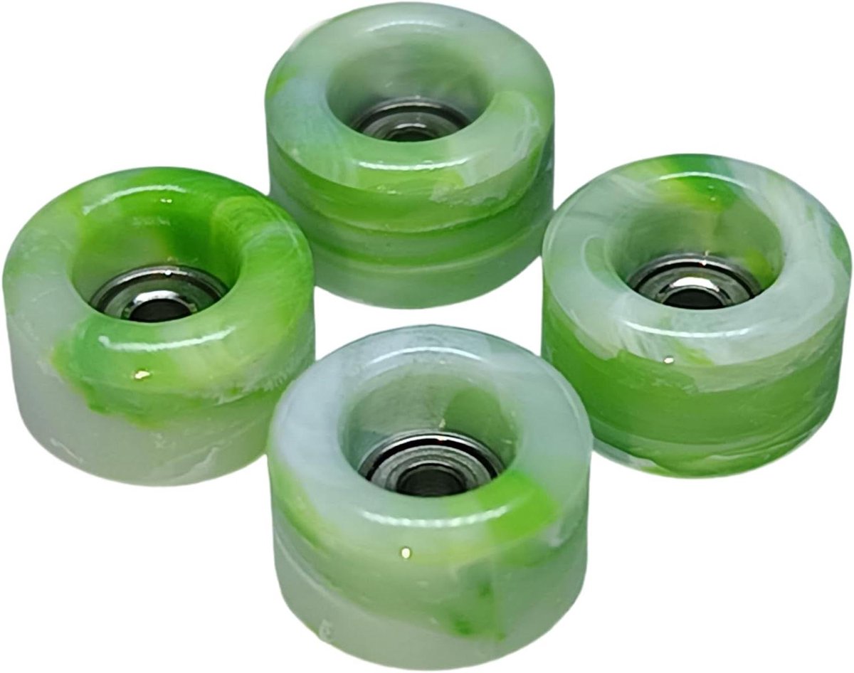 Fingerboard Wielen Skateboard Onderdelen Trick Uitvoeren Zachte Urethaan Grip 60D Hardheid Swirl