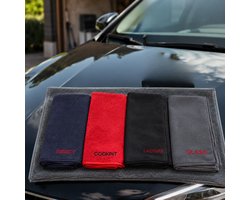 Dirt Devil - Microvezel Reinigingsdoek - Set van 4 verschillende doeken - Auto - Interieur - Glas - Cockpit - Insecten