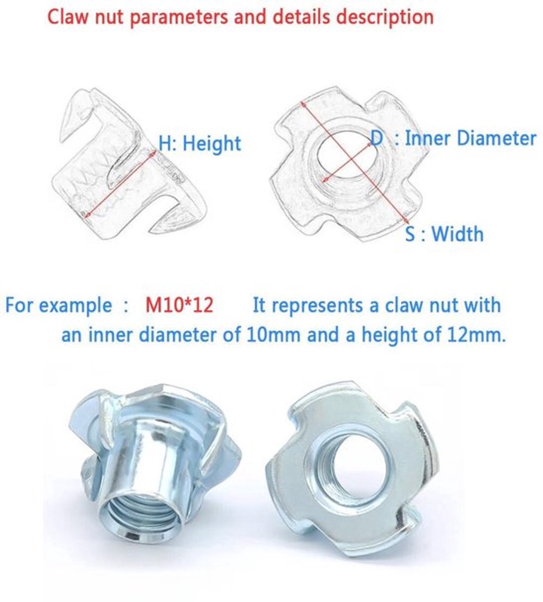 Content in - Be-tool Clamp Hinge 1 Piece Fixed Hinge Zinc Alloy