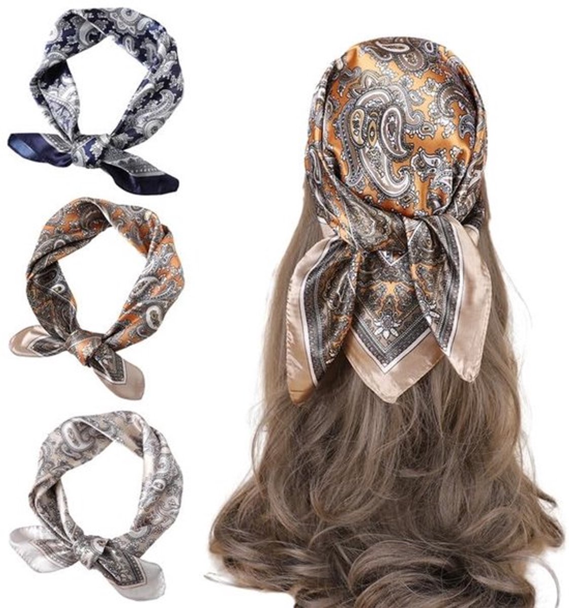 Aladdien - Halsdoek - Bandana set - Trendy accessoire - Grote kleuren