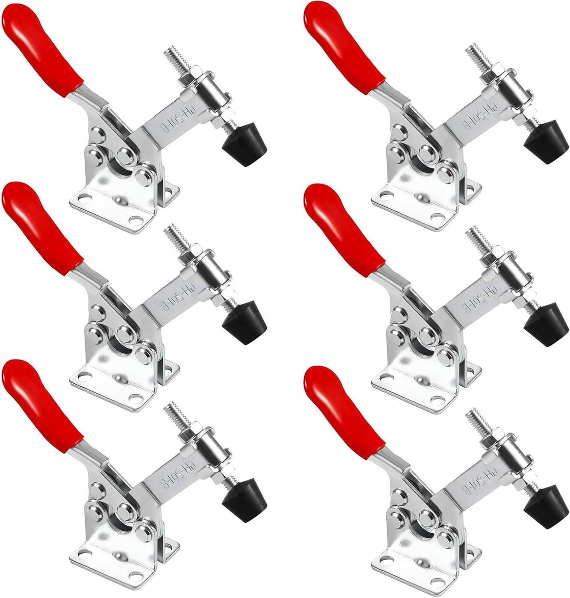 Knieveerspanner GH-201-B - Verstelbare spanner 90 kg - Pack van 6 - Ideaal voor lassen en houtbewerking
