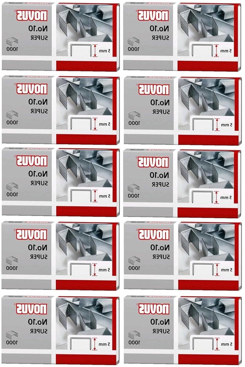 Nietjes - Nietmachine Vulling - Documenten Vastmaken - Verzinkt Staaldraad - 10000 Stuks - Zilver