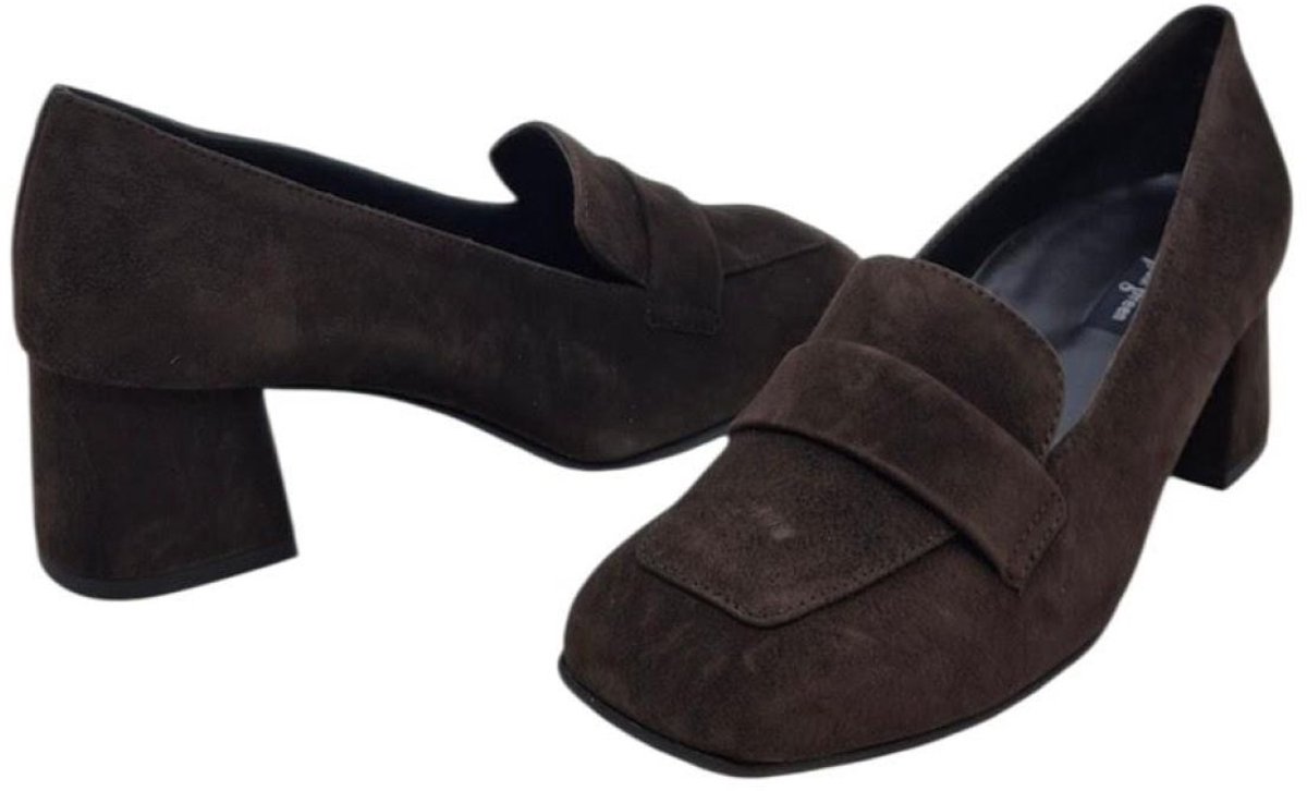 Paul Green 3928-090 Samtziege Moro | Mocassin met hak