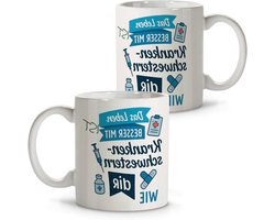 Koffiemok - Grappige mok - Dagelijks gebruik - Briljante printkwaliteit - 350 ml - Wit