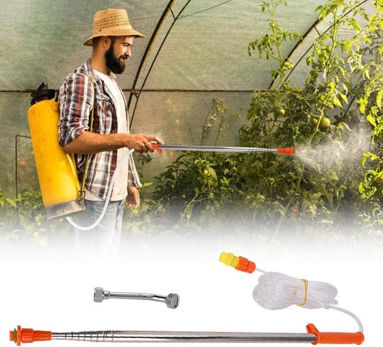 Watering Wand - Hose Sprayer Rod - Fruit Bomen Besproeien - Telescopisch Uitschuifbaar - Niet Gespecificeerd - Zilverkleurig — afbeelding 4