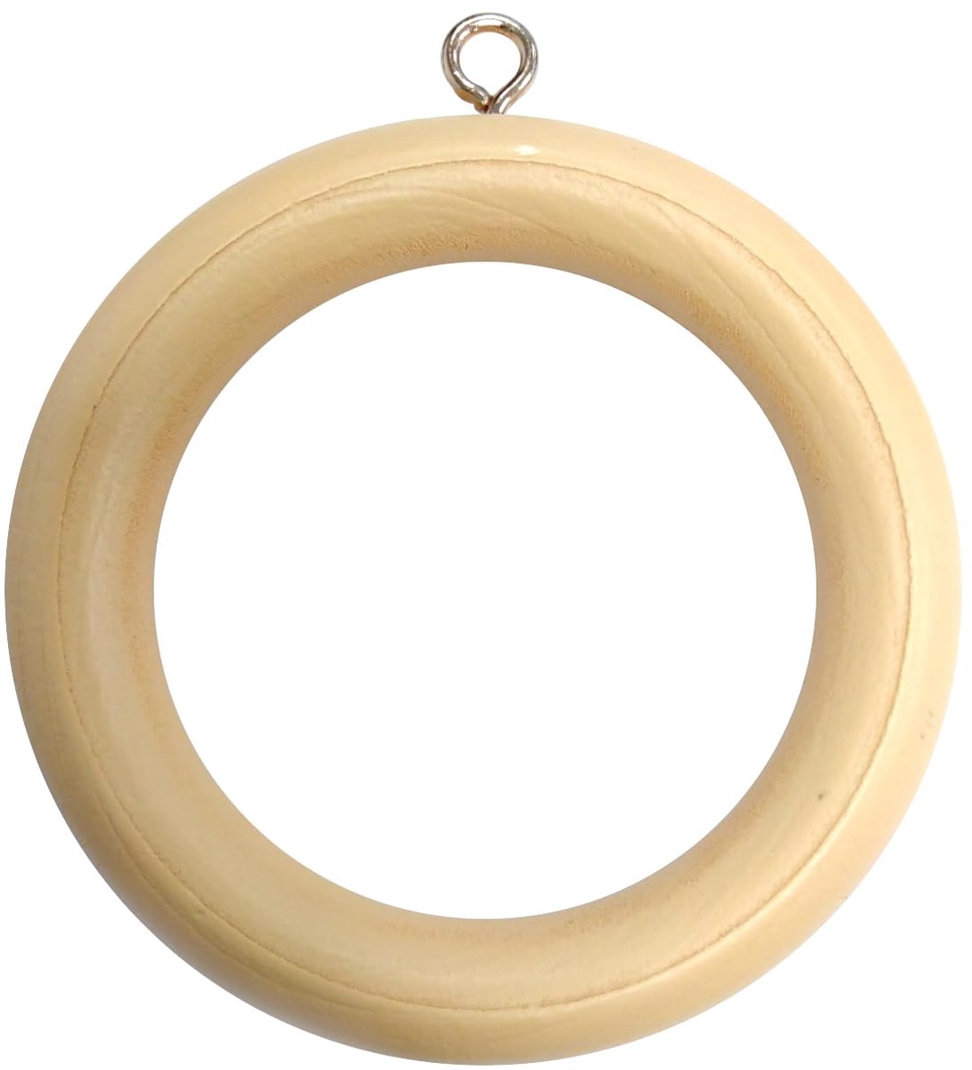 Gordijnstang ringen met schroefoog, binnendiameter 45 mm (1.3/10,2 cm) buitendiameter. 64 mm (2.1/5,1 cm) – donkerbruin, 10 stuks. 45 mm Diameter lichtbruin