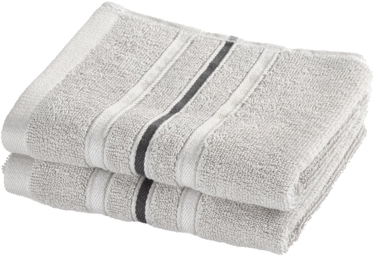 Moodit Gastendoekjes Empress - Silver - set 2 stuks - 30 x 50 cm - 100% Katoen