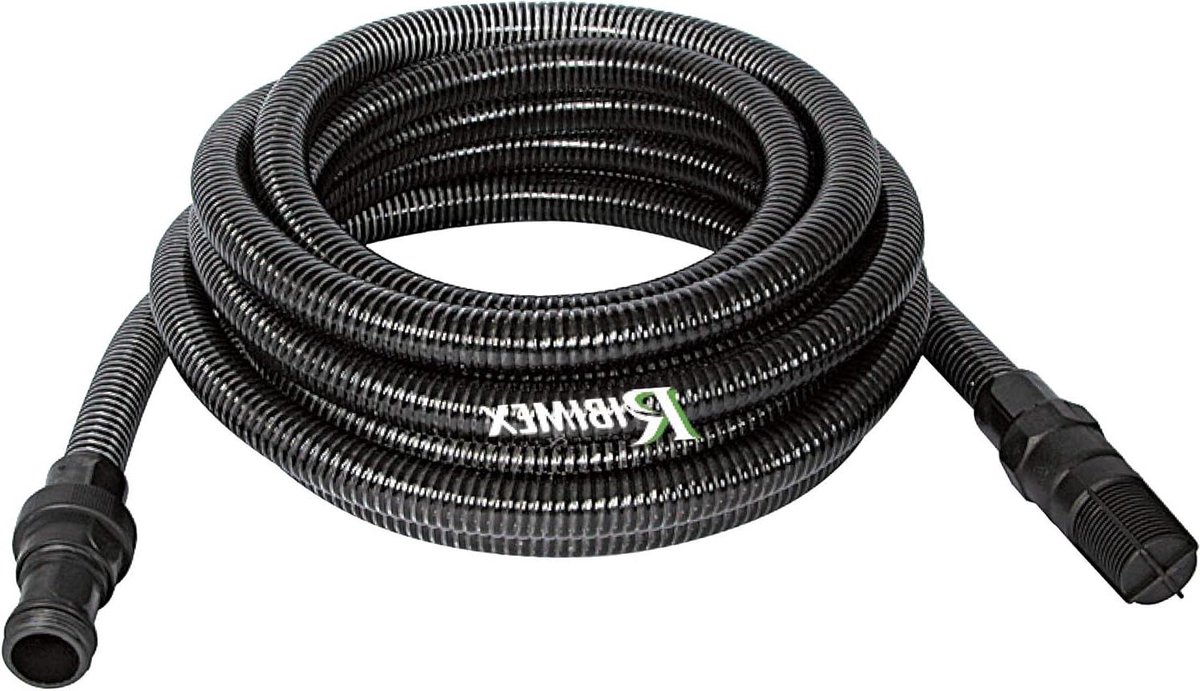 Zuigset Oppervlaktewaterpomp - Zuigslang Terugslagklep - Water Verplaatsen - Metalen Veer Versterking - 7 meter 25 mm - Zwart