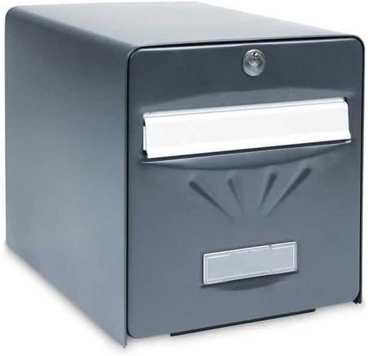 Brievenbus met Glasplaat - Dubbele Brievenbus - Post Ontvangen - Deurstop 120 Graden - 36.5 x 28 x 31 cm