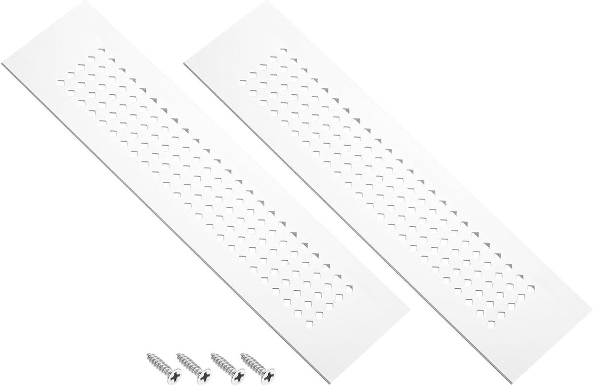 Ventilatierooster - Rooster Afdekking - Kast Ventileren - Aluminium Legering - 20 x 5 cm - Zilver