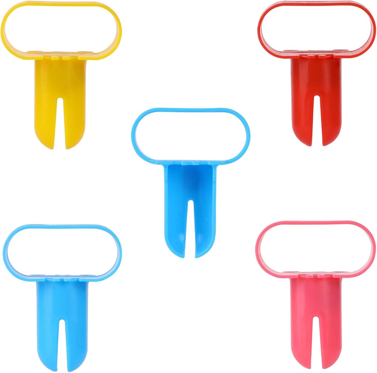 5 stuks ballonbindgereedschap, bindgereedschap, kleurrijke ballonknoop, kunststof, snel ballonknoop, voor het knopen van ballonnen, ballongereedschap voor ballonnen, verjaardag, bruiloft, feest