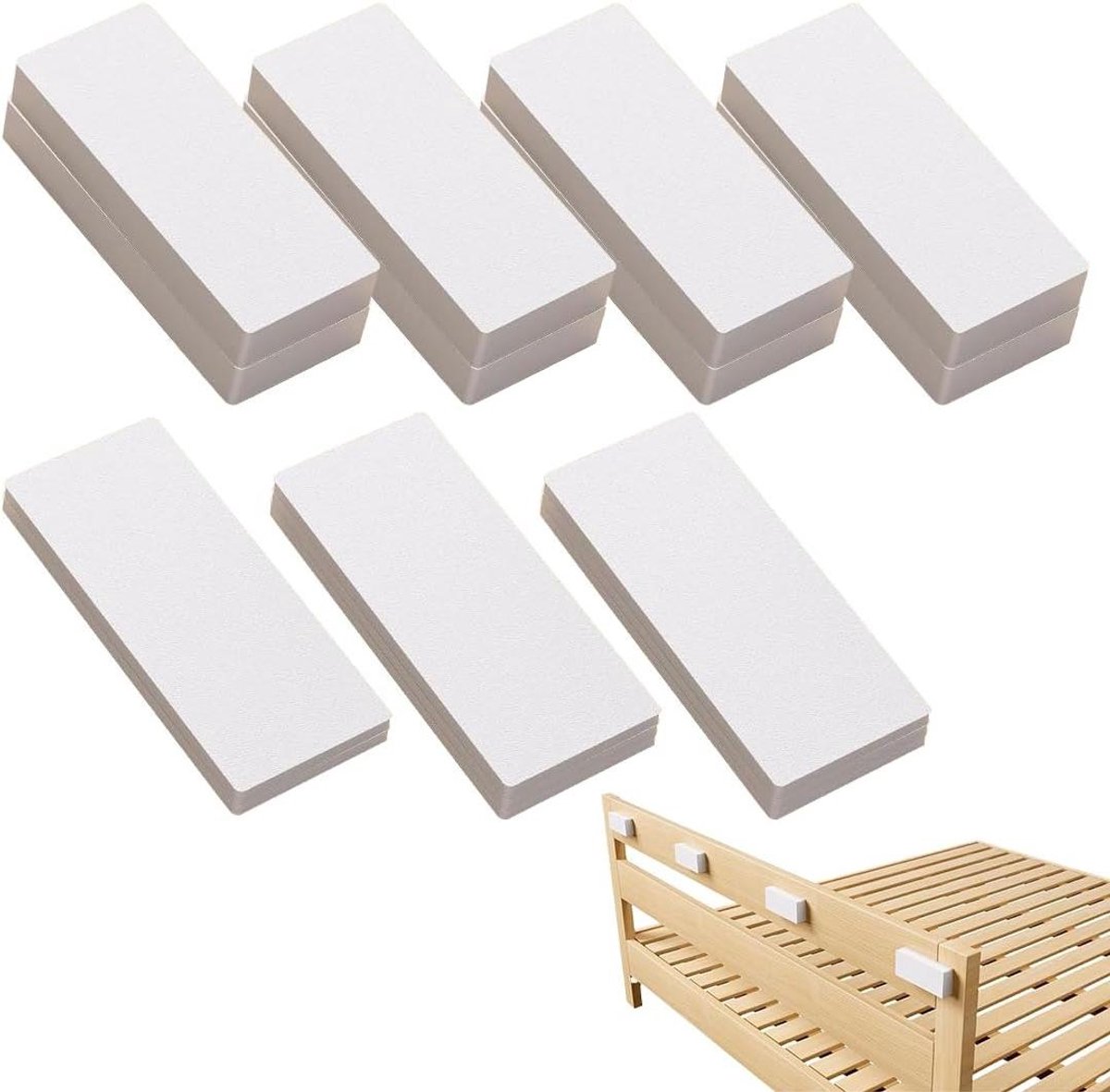 Schuim Beschermers - Muurstickers Meubels - Bescherming Wand - Zelfklevend - 16 Stuks - Wit