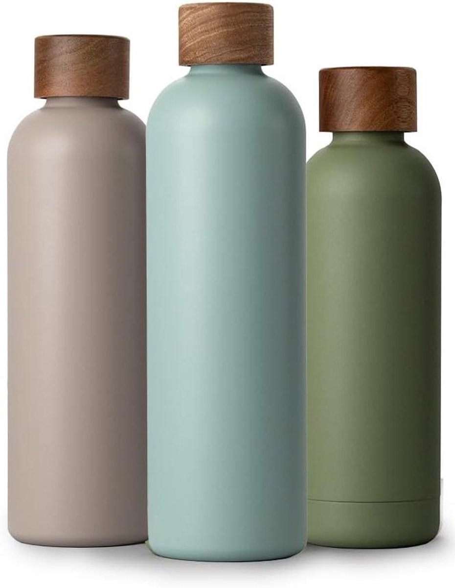 Roestvrijstalen drinkfles - Thermosfles waterfles - Hydratatie onderweg - Dubbelwandige vacuümisolatie - 1 liter - Niet gespecificeerd
