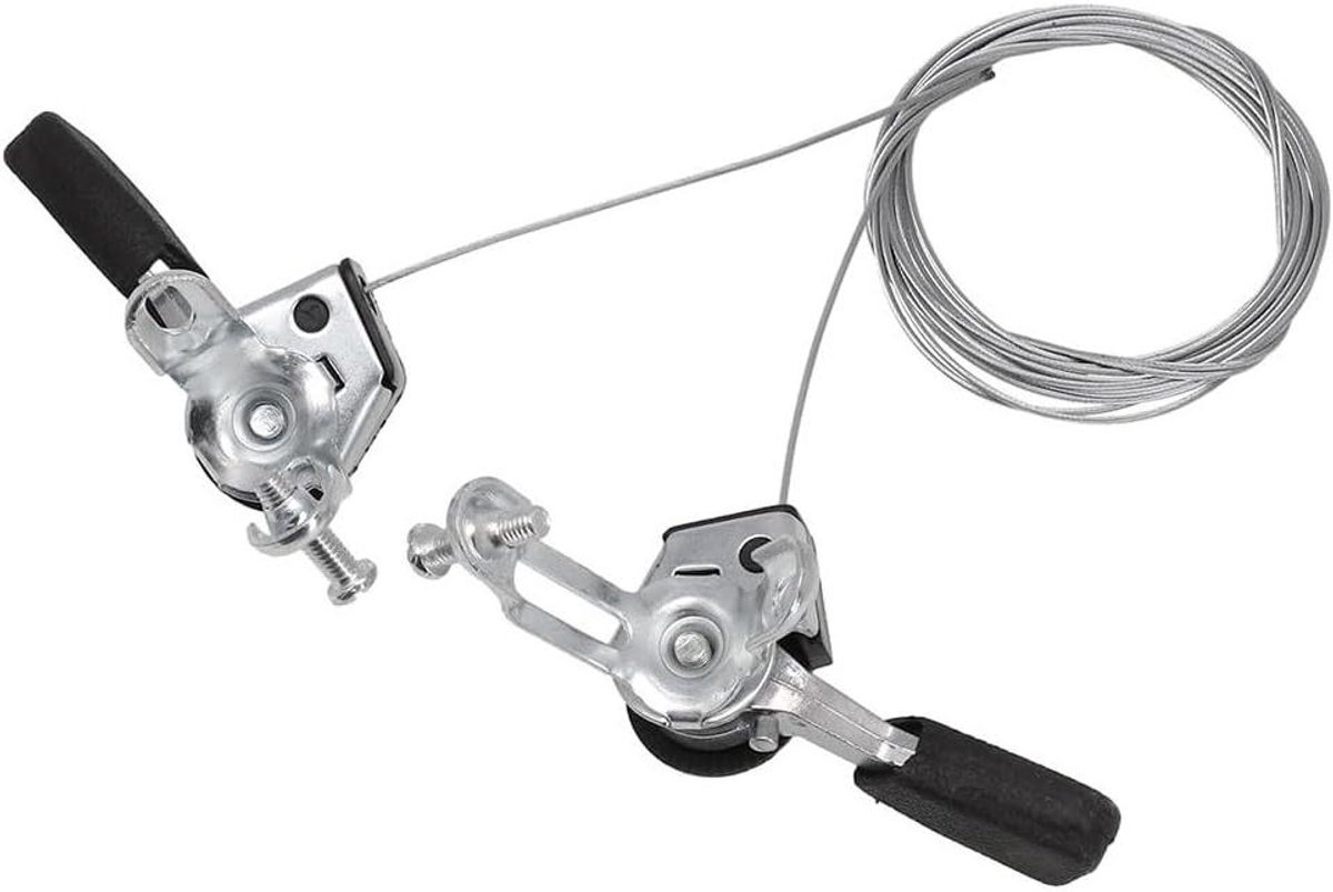 Fiets Shifter Hendels - Duim Shifters - Fiets Versnellingen - Aluminium Legering - 2 stuks - Zilver