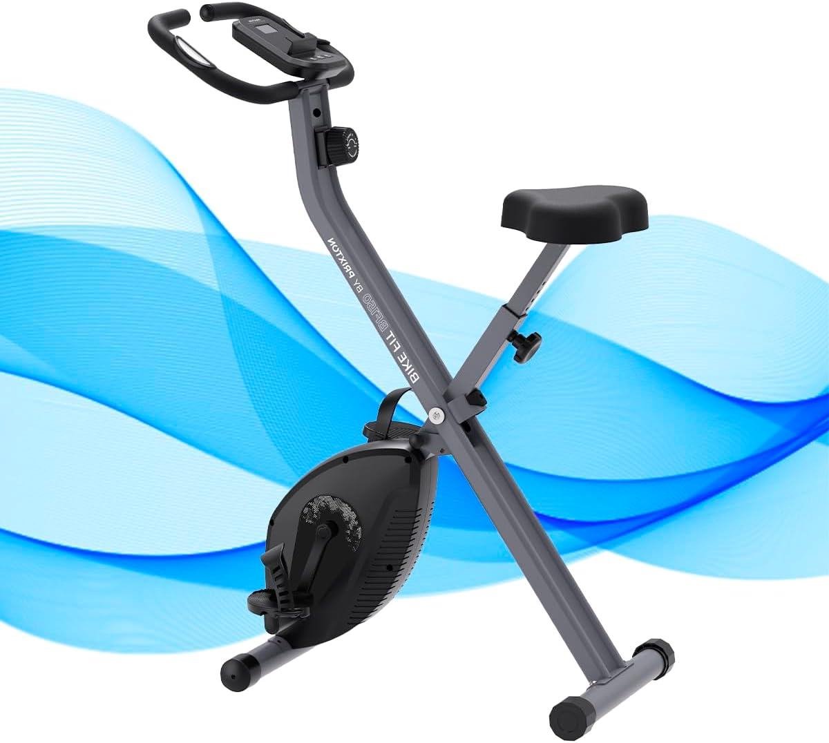 Opvouwbare Hometrainer - Fitness Fiets - Thuis Trainen - 8 Weerstandsniveaus - 120 kg capaciteit - Zwart