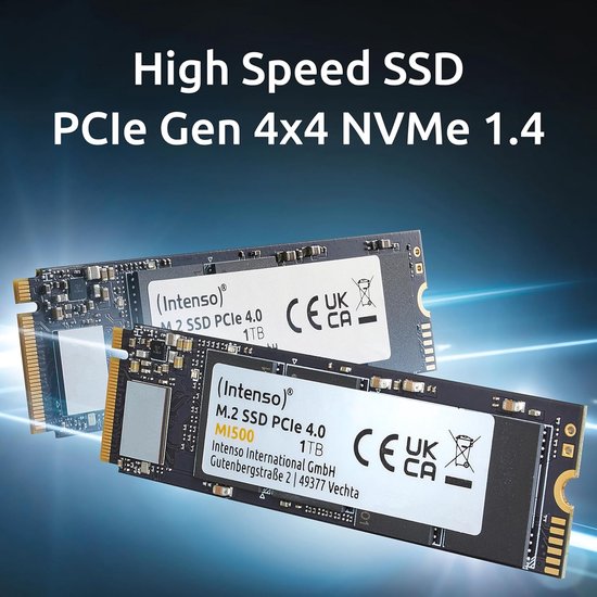 Interne SSD - Solid State Drive NVMe SSD - Sneller Computer Gebruik - PCIe 4.0 Gen4x4 - 500 GB - Zwart — afbeelding 4