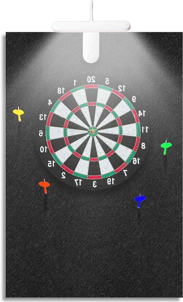 Dartbord Wandbeschermer - Vilt Backing - Muren Beschermen - Met LED Verlichting - 914 cm H x 61 cm B
