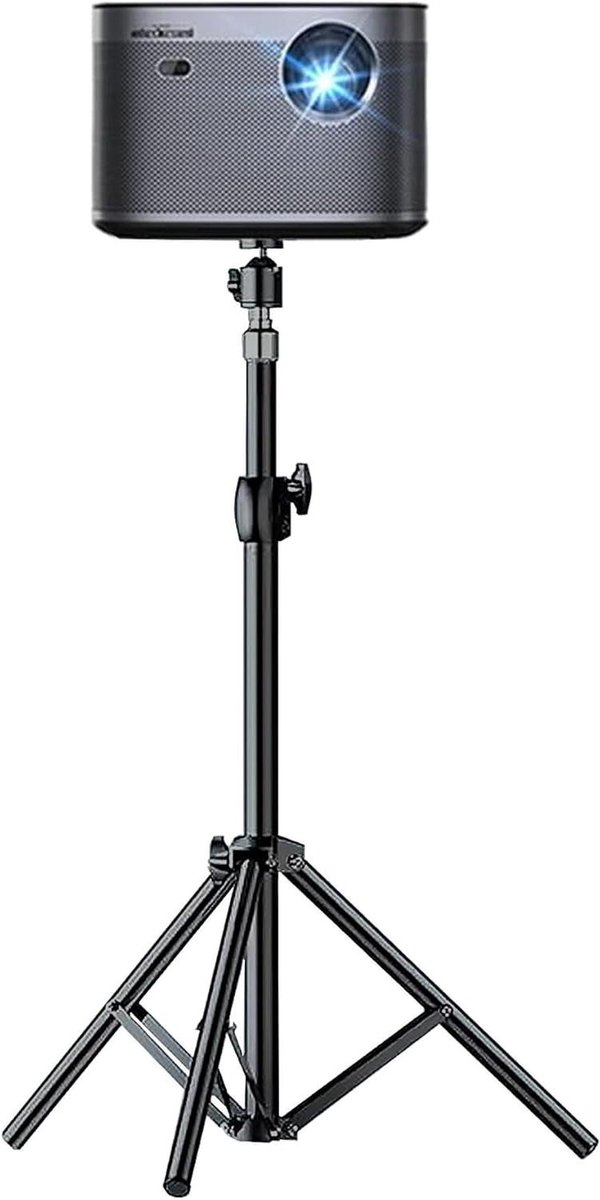Projector Standaard - Projector Statief - Film Kijken - Versterkte Driehoekige Basis - 50-80 cm - Bruin