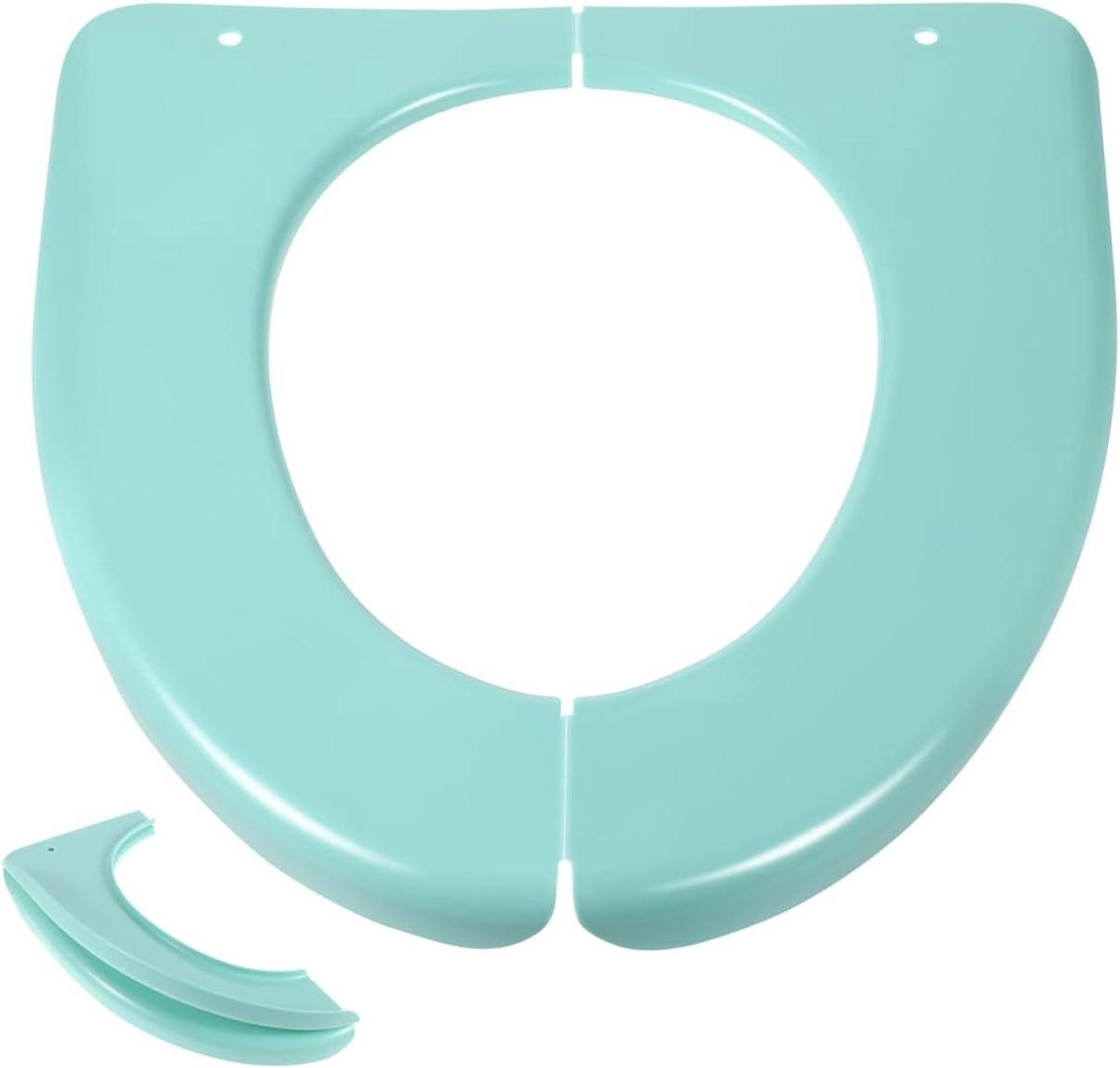 Opvouwbaar Toiletzitting - Draagbaar Potty - Reizen en Potty Training - Past op Standaard Toiletten - 40x38cm - Groen